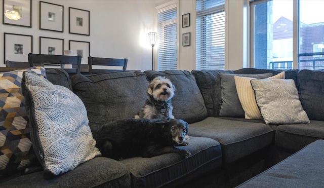 view of living area