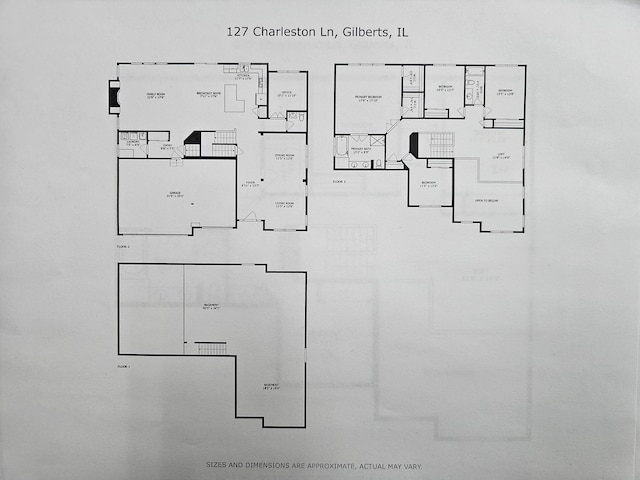 127 Charleston Ln, Gilberts, IL 60136 - view of floor plan / room layout