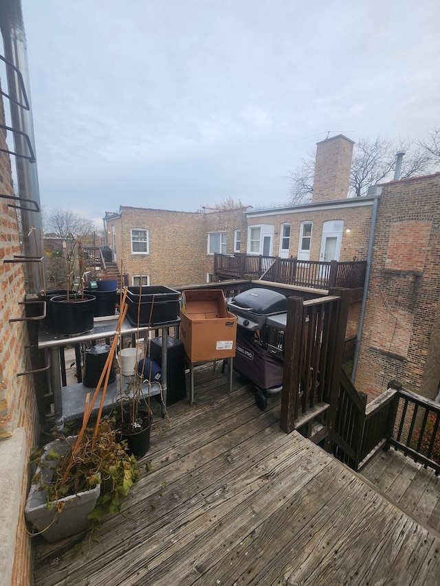 4909 N Avers Ave Unit 3, Chicago, IL 60625 - deck with grilling area