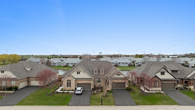 bird's eye view featuring a residential view