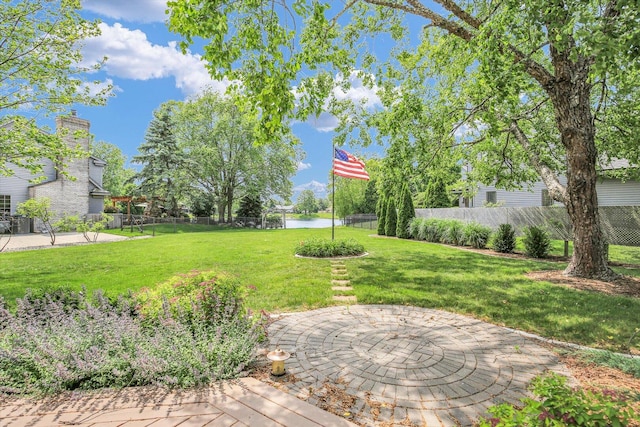 1801 Bentbrook Dr, Champaign, IL 61822 - view of yard featuring a water view