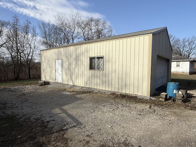 view of outbuilding featuring an outdoor structure