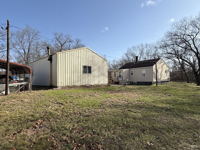 view of outdoor structure featuring a carport