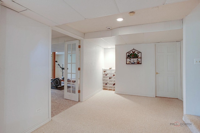 16737 W Cherrywood Ln, Wadsworth, IL 60083 - interior space featuring carpet floors, baseboards, and recessed lighting
