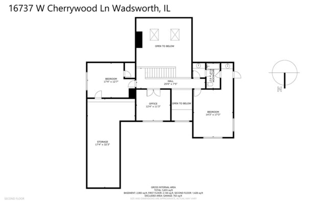 16737 W Cherrywood Ln, Wadsworth, IL 60083 - floor plan