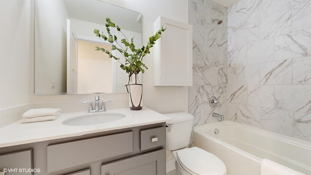 405 Filson St, La Grange, IL 60525 - full bath featuring toilet, shower / tub combination, and vanity