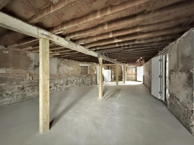 view of basement