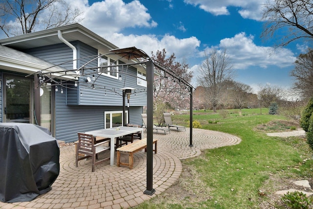 1167 Timberlane Ct, Naperville, IL 60540 - view of yard with a patio and outdoor dining space