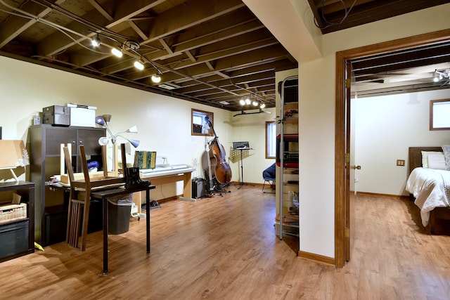1167 Timberlane Ct, Naperville, IL 60540 - basement featuring baseboards and wood finished floors