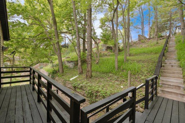 135 Cora Ave, Fox Lake, IL 60020 - wooden terrace featuring stairway