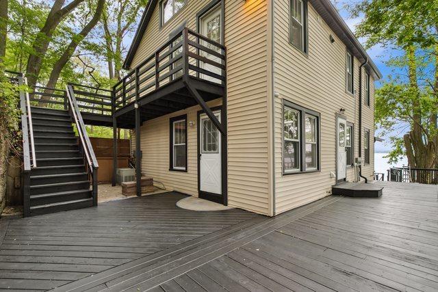 135 Cora Ave, Fox Lake, IL 60020 - deck with stairs