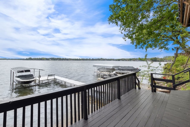 135 Cora Ave, Fox Lake, IL 60020 - dock featuring a water view and boat lift
