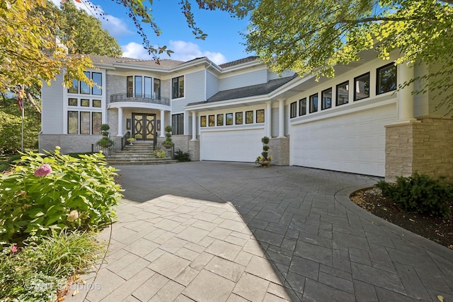 1525 Woodcrest Ct, Aurora, IL 60502 - view of front of property with a garage and driveway