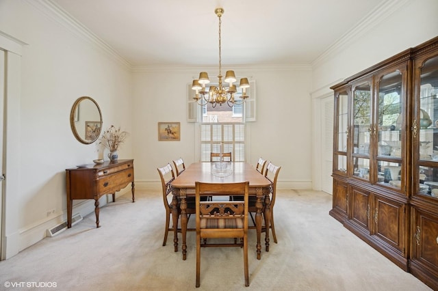607 Thatcher Ave, River Forest, IL 60305 - dining area with an inviting chandelier, light colored carpet, and a wealth of natural light