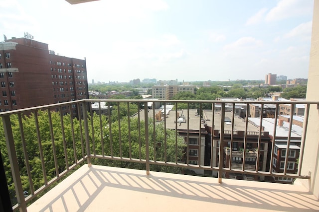 5471 S Hyde Park Blvd Unit 10A, Chicago, IL 60615 - balcony featuring a city view