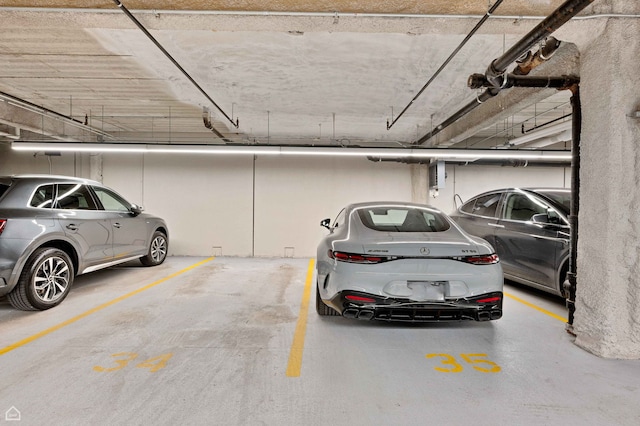 view of parking deck