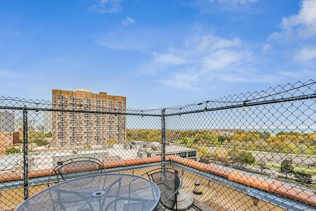 view of patio with fence