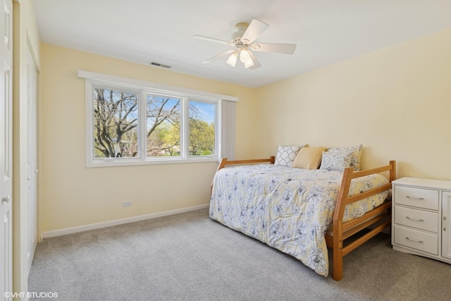 1831 Ellendale Dr, Northbrook, IL 60062 - bedroom featuring carpet flooring, baseboards, and ceiling fan