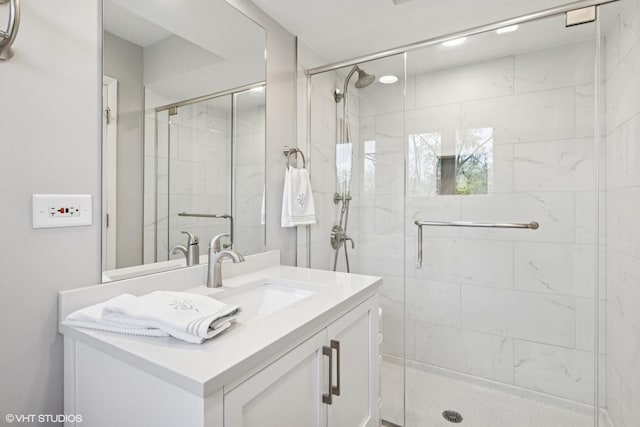 1831 Ellendale Dr, Northbrook, IL 60062 - full bathroom featuring a stall shower and vanity