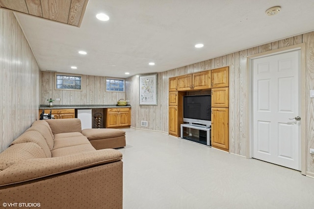 1831 Ellendale Dr, Northbrook, IL 60062 - living room featuring recessed lighting
