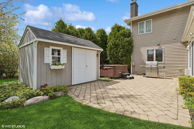 1831 Ellendale Dr, Northbrook, IL 60062 - view of shed featuring a hot tub