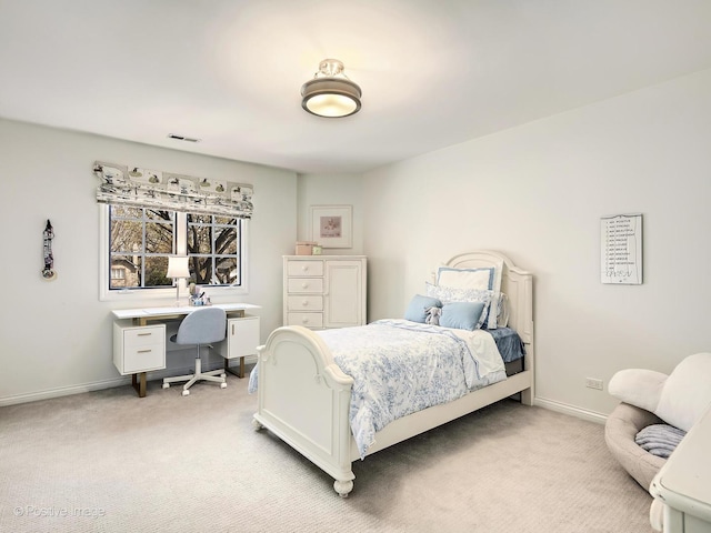 116 Springlake Ave, Hinsdale, IL 60521 - bedroom with visible vents, baseboards, and light carpet