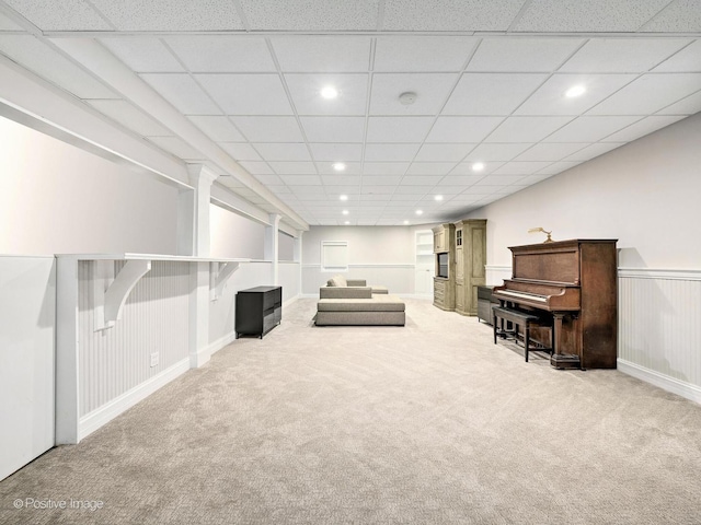 116 Springlake Ave, Hinsdale, IL 60521 - living area featuring recessed lighting and light colored carpet