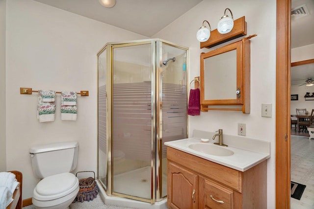 102 Robinson Dr, Morris, IL 60450 - full bathroom with a stall shower, vanity, and toilet