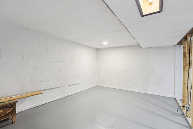 313 W S St, Pearl City, IL 61062 - finished basement featuring concrete block wall