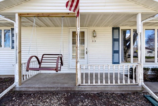 313 W S St, Pearl City, IL 61062 - property entrance with covered porch