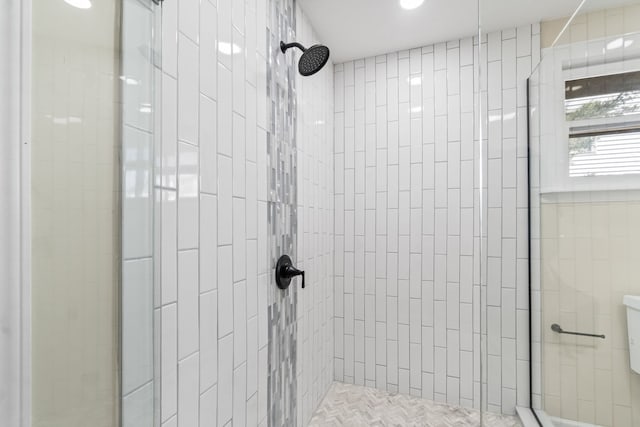 7730 Virginia Ct, Willowbrook, IL 60527 - bathroom with recessed lighting and a stall shower