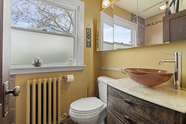 1856 Bernice Rd, South Holland, IL 60473 - half bath with toilet, vanity, and radiator