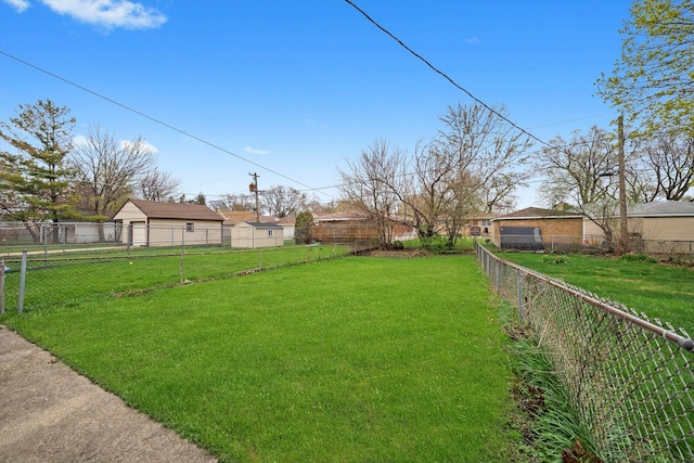 429 Geneva Ave, Bellwood, IL 60104 - view of yard featuring a fenced backyard