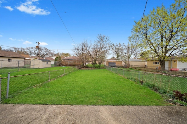 429 Geneva Ave, Bellwood, IL 60104 - view of yard featuring a fenced backyard