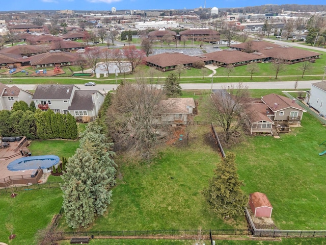 bird's eye view featuring a residential view