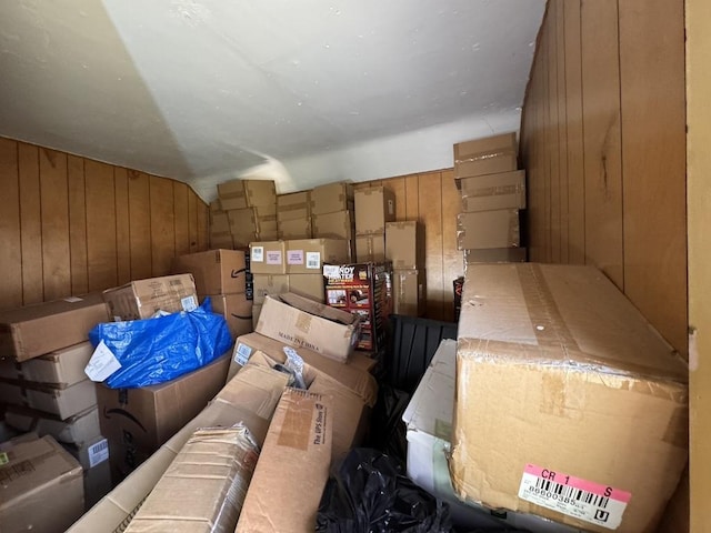 view of storage area