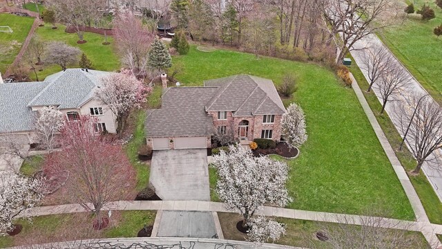 2756 Fox River Ln, Naperville, IL 60565 - aerial view of property and surrounding area