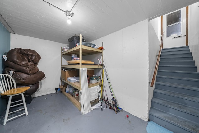 view of storage room