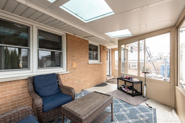 sunroom / solarium featuring a healthy amount of sunlight