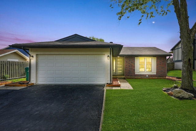 1 Fernwood Ct, Romeoville, IL 60446 - ranch-style house featuring driveway, an attached garage, brick siding, and roof with shingles