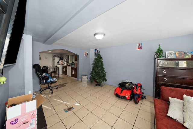 3047 S Millard Ave, Chicago, IL 60623 - interior space featuring arched walkways and light tile patterned flooring