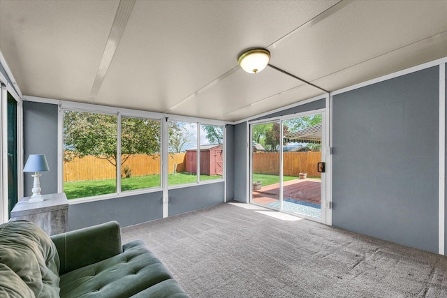 2240 Marilyn Dr, Saint Joseph, IL 61873 - sunroom featuring vaulted ceiling