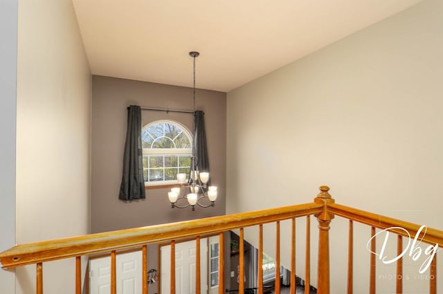 room details with a notable chandelier