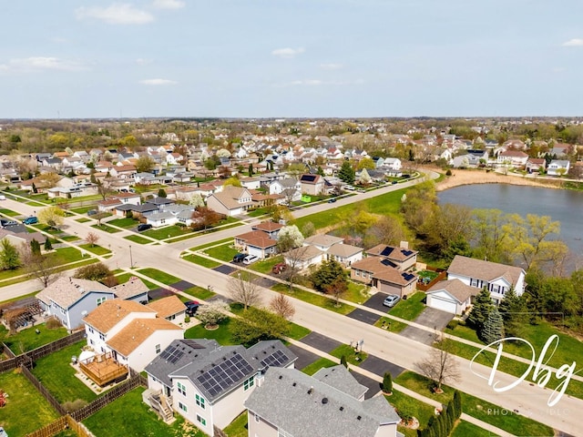 2272 Iroquois Ln, Round Lake Heights, IL 60073 - bird's eye view featuring a residential view and a water view