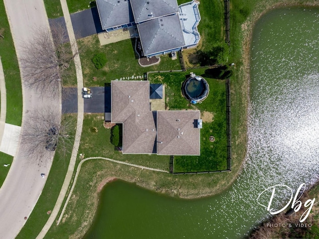 2272 Iroquois Ln, Round Lake Heights, IL 60073 - drone / aerial view with a water view