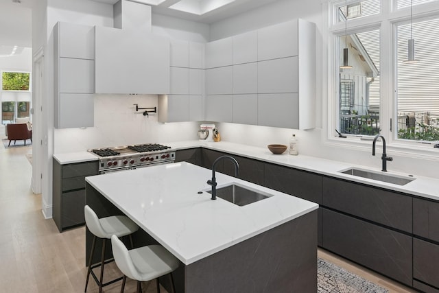 1431 N Mohawk St, Chicago, IL 60610 - kitchen with modern cabinets and a sink