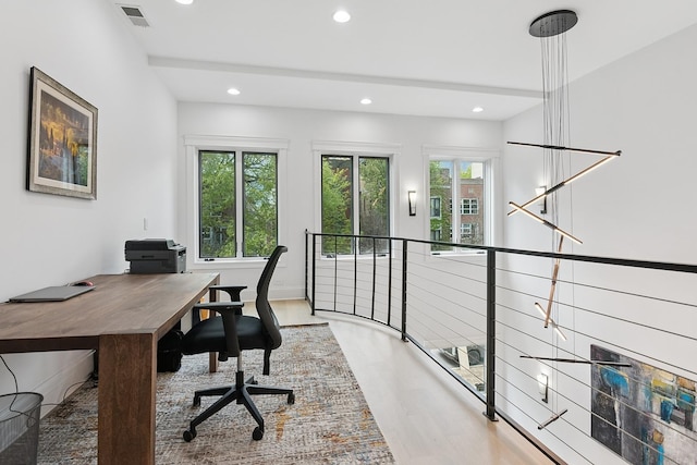 1431 N Mohawk St, Chicago, IL 60610 - office featuring recessed lighting and light wood-type flooring