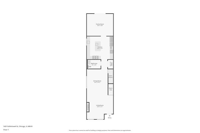1431 N Mohawk St, Chicago, IL 60610 - room layout