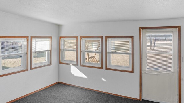 821 Park Dr, Rantoul, IL 61866 - carpeted empty room with baseboards and a textured ceiling