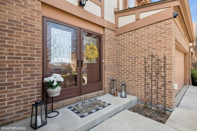 2828 Ashton Ct, Westchester, IL 60154 - doorway to property featuring french doors and brick siding